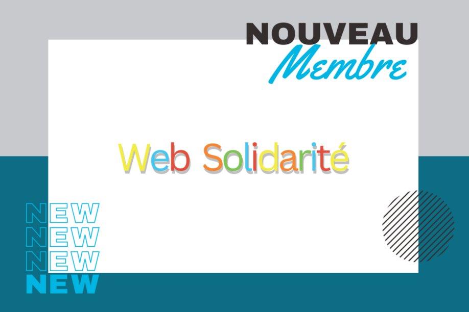 Bienvenue à Web Solidarité, notre nouvel adhérent ! Bienvenue à Web Solidarité, notre nouvel adhérent !