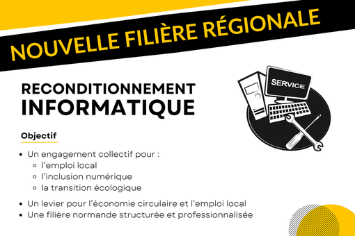 Création d’une filière régionale de reconditionnement informatique en Normandie